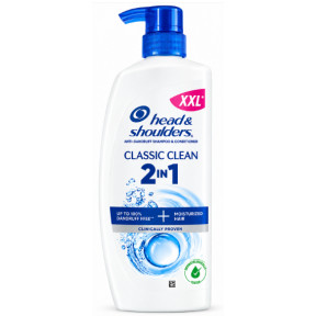 Шампунь-кондиционер 2 в 1 против перхоти Head & Shoulders Classic Clean XXL с дозатором, 800 мл
